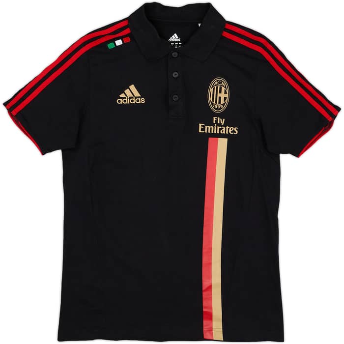 2011-12 AC Milan adidas Polo Shirt - 9/10 - (S)