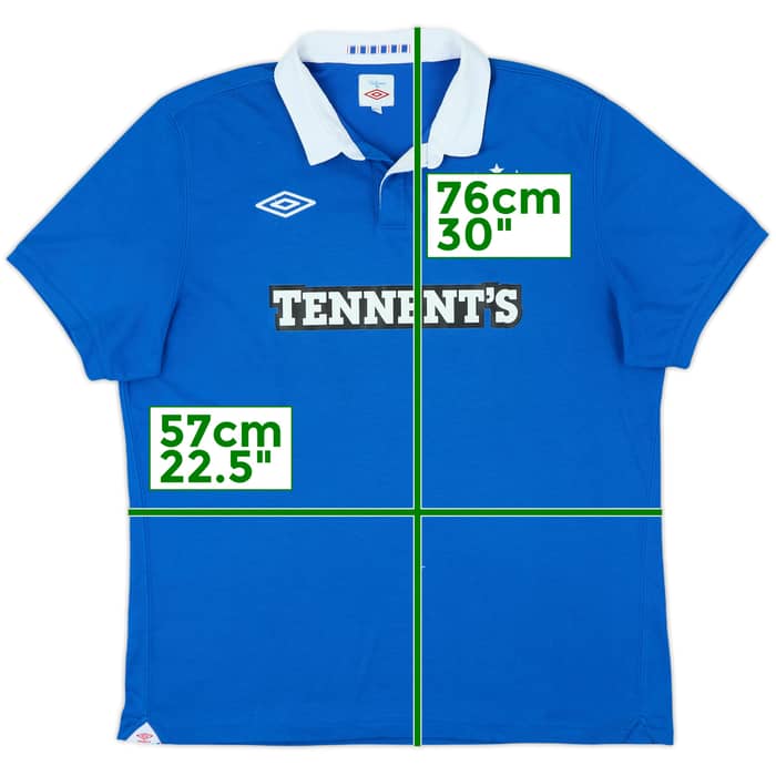 2010-11 Rangers Home Shirt - 8/10 - (XL)