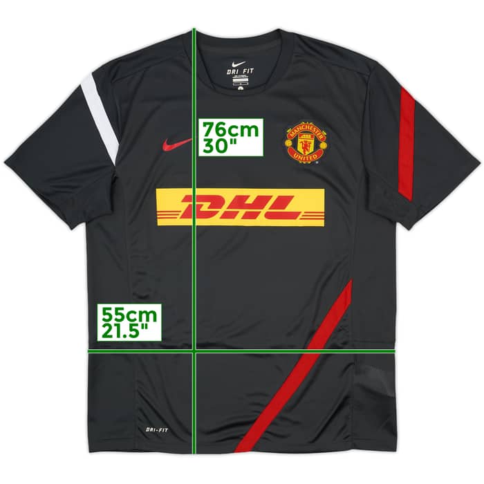 2011-12 Manchester United Nike Training Shirt - 10/10 - (L)