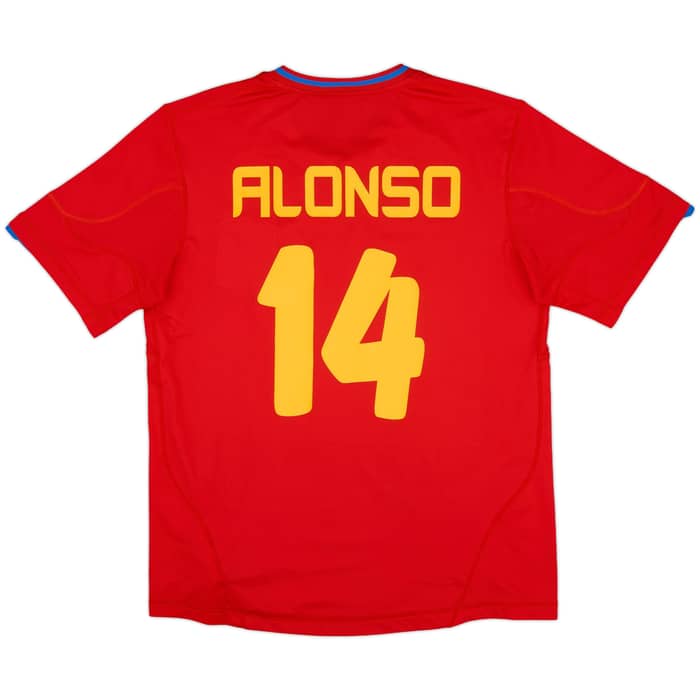 2009-10 Spain Home Shirt Alonso #14 - 9/10 - (M)