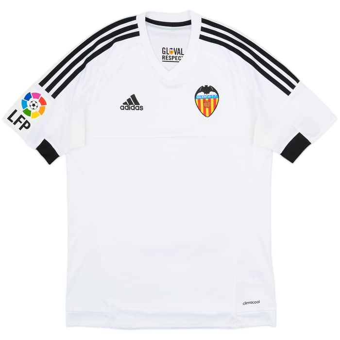 2015-16 Valencia Home Shirt - 10/10 - (S)