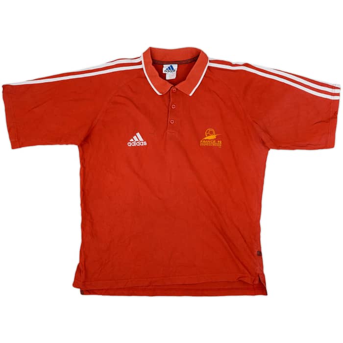 1998 France adidas Coupe du Monde Polo Shirt - 8/10 - (L)