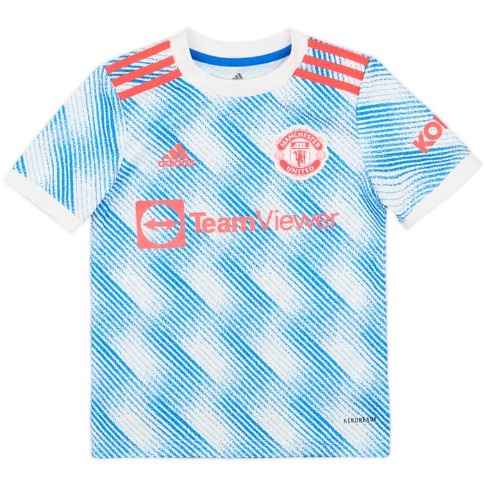 2021-22 Manchester United Away Shirt B.Fernandes #18 - 9/10 - (S.Boys)