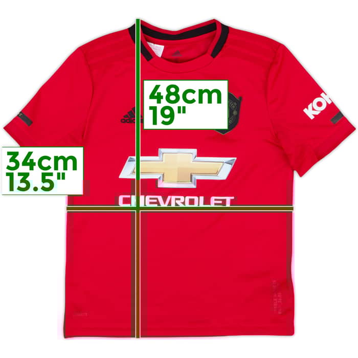 2019-20 Manchester United Home Shirt - 7/10 - (S.Boys)
