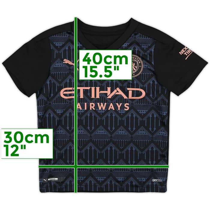 2020-21 Manchester City Away Shirt - 9/10 - (5-6 Years)