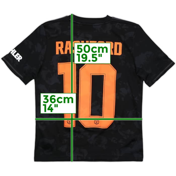 2019-20 Manchester United Third Shirt Rashford #10 - 8/10 - (M.Boys)
