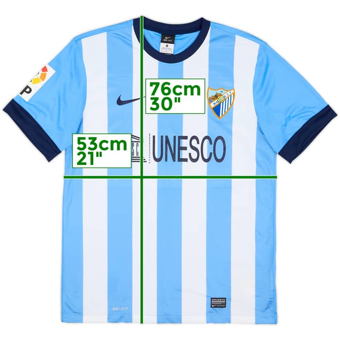 2013-14 Malaga Home Shirt - 6/10 - (M)