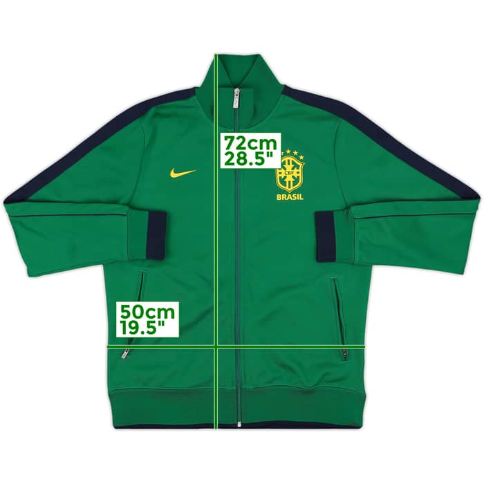 2011-12 Brazil Nike N98 Track Jacket - 9/10 - (L)