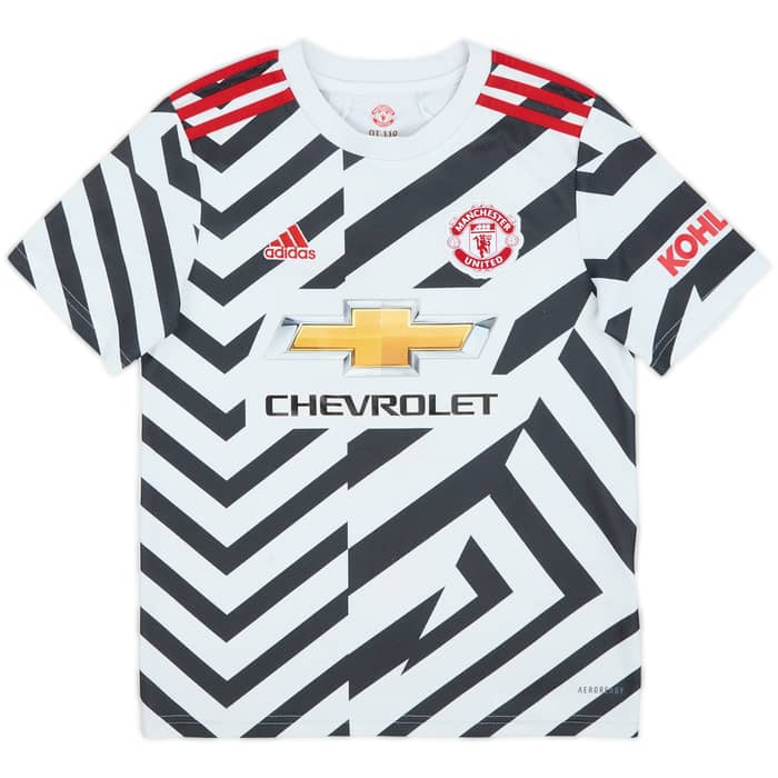 2020-21 Manchester United Third Shirt B.Fernandes #18 - 8/10 - (M.Boys)
