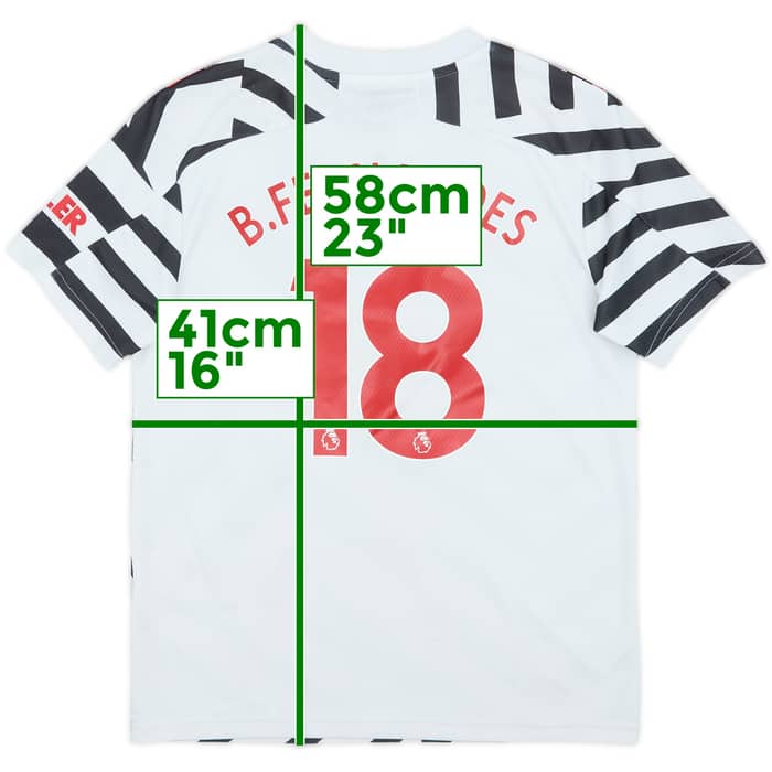 2020-21 Manchester United Third Shirt B.Fernandes #18 - 8/10 - (M.Boys)