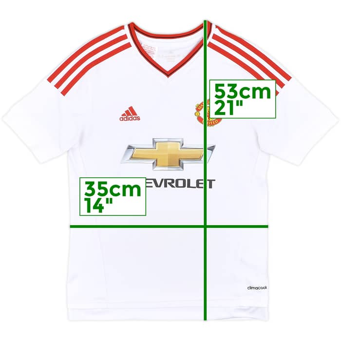2015-16 Manchester United Away Shirt - 9/10 - (M.Boys)