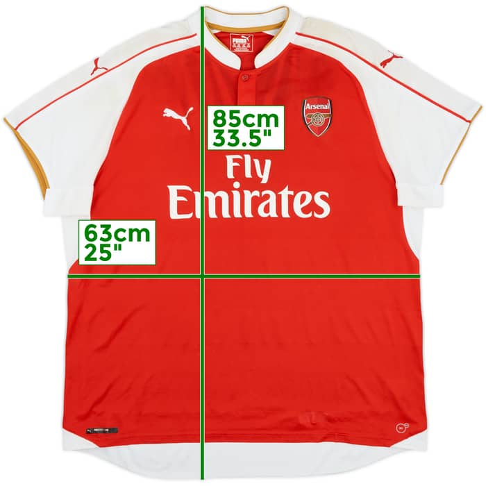 2015-16 Arsenal Home Shirt - 4/10 - (3XL)