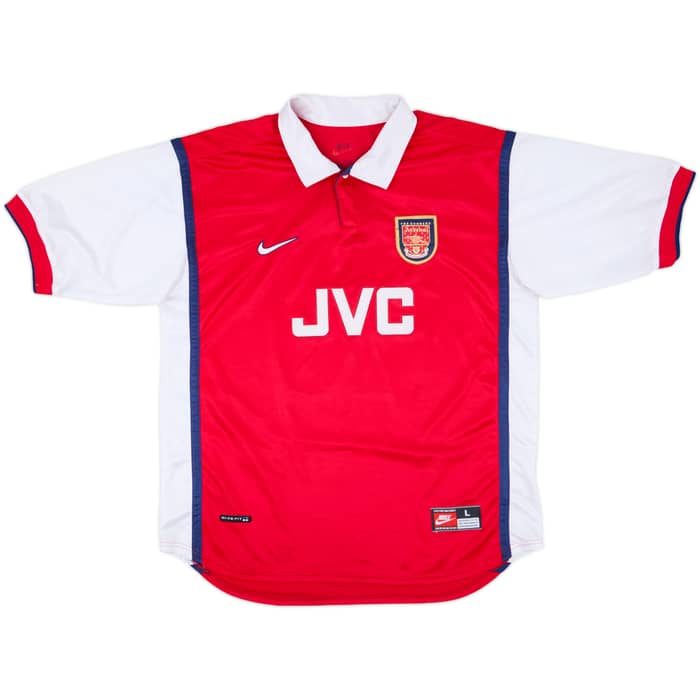 1998-99 Arsenal Home Shirt Bergkamp #10 - 8/10 - (L)
