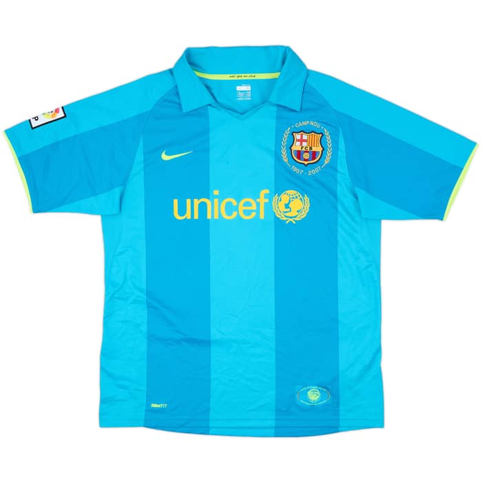 2007-09 Barcelona Away Shirt Ronaldinho #10 - 9/10 - (M)
