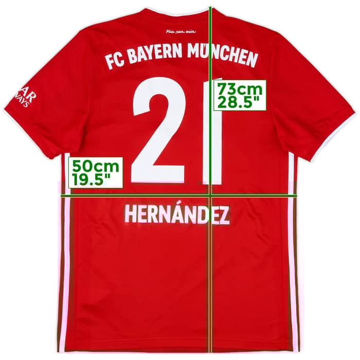 2020-21 Bayern Munich Home Shirt Hernandez #21 - 8/10 - (M)