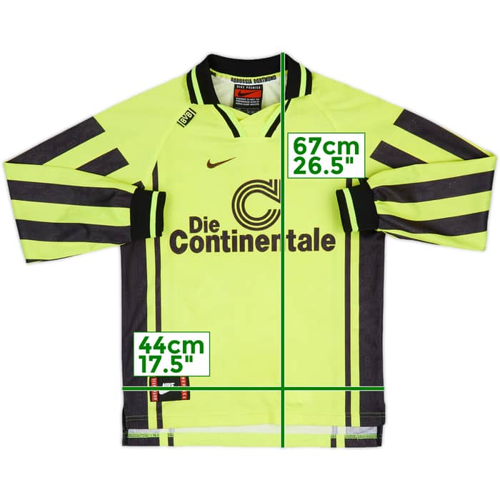 1996-97 Borussia Dortmund Home L/S Shirt - 8/10 - (L.Boys)