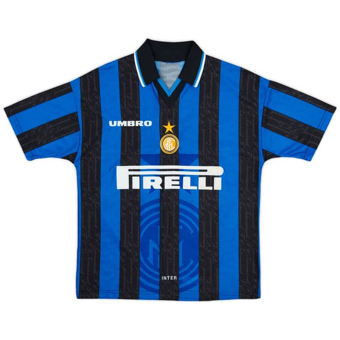 1997-98 Inter Milan Home Shirt Zanetti #4 - 7/10 - (M)
