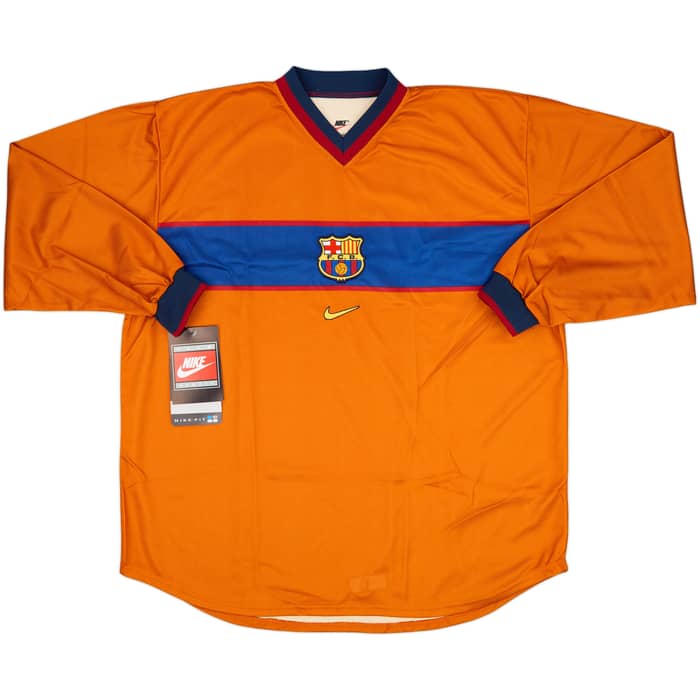 1998-00 Barcelona Player Issue Third L/S Shirt (XXL)