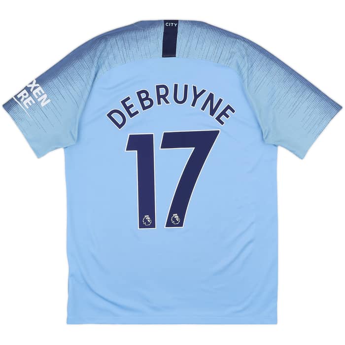 2018-19 Manchester City Home Shirt De Bruyne #17 - 7/10 - (M)