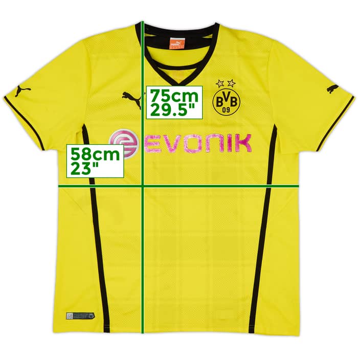 2013-14 Borussia Dortmund Home Shirt - 4/10 - (XL)