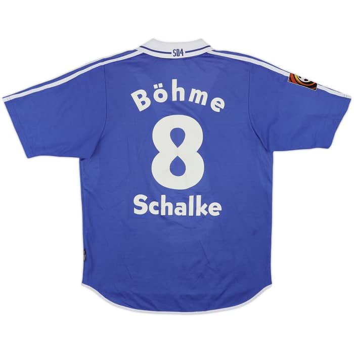 2001-02 Schalke Home Shirt Bohme #8 - 7/10 - (L)