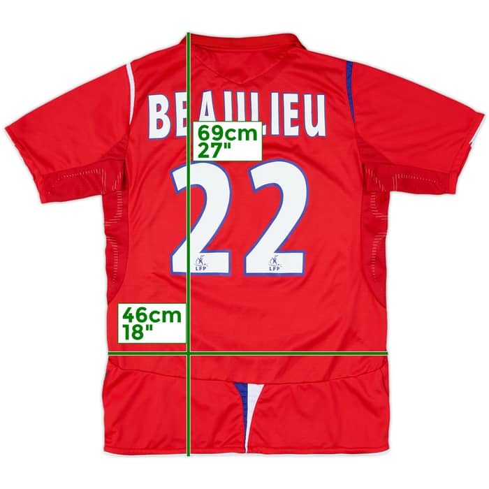 2006-07 Lyon Away Shirt Beaulieu #22 - 5/10 - (S)