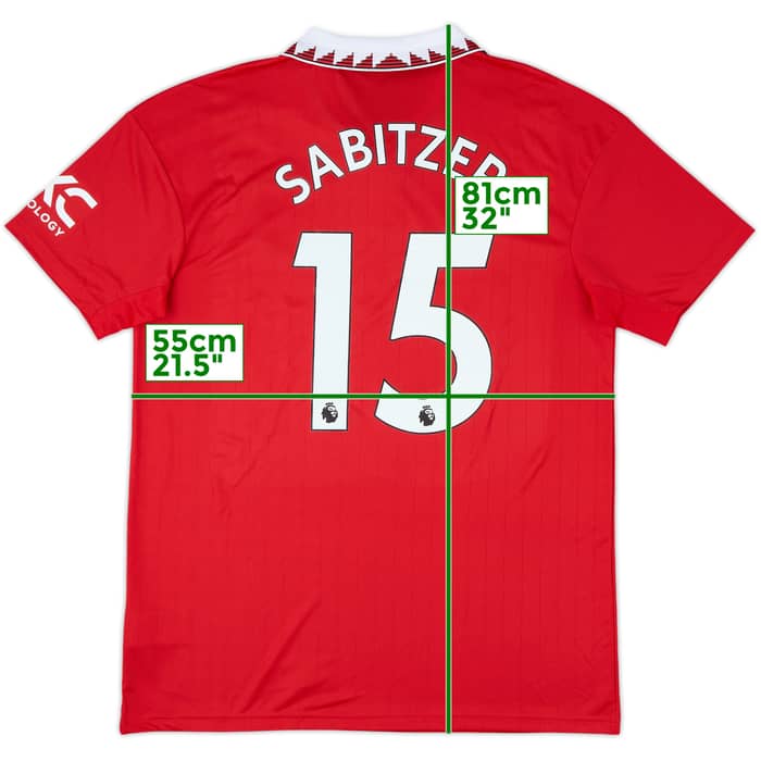 2022-23 Manchester United Home Shirt Sabitzer #15 (L)