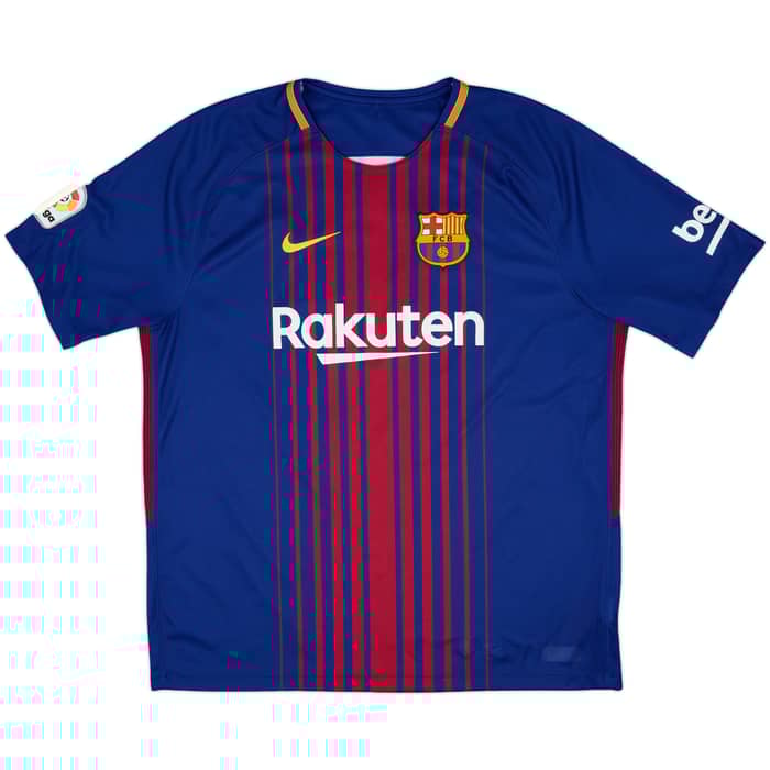 2017-18 Barcelona Home Shirt Messi #10 - 8/10 - (XL)