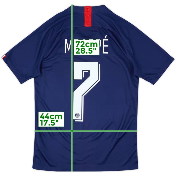 2019-20 Paris Saint-Germain Home Shirt Mbappe #7 - 10/10 - (S)