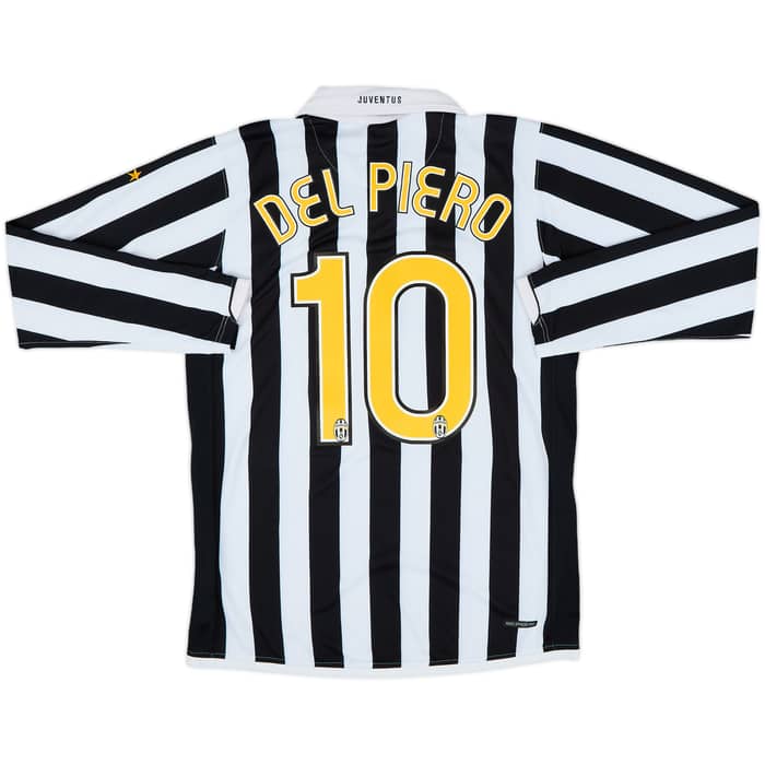 2006-07 Juventus Home L/S Shirt Del Piero #10 - 9/10 - (M)