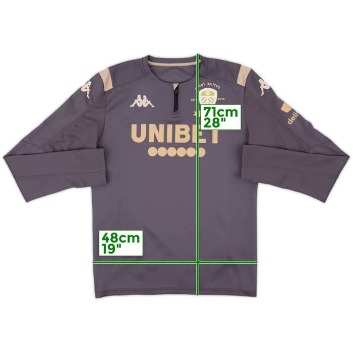 2019-20 Leeds Kappa 1/4 Zip Drill Top - 5/10 - (S)