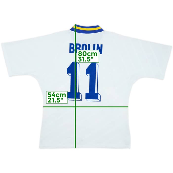 1994-96 Sweden Away Shirt Brolin #11 - 8/10 - (XL)