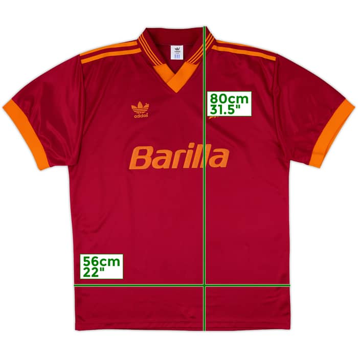 1992-94 Roma Home Shirt - 8/10 - (L/XL)