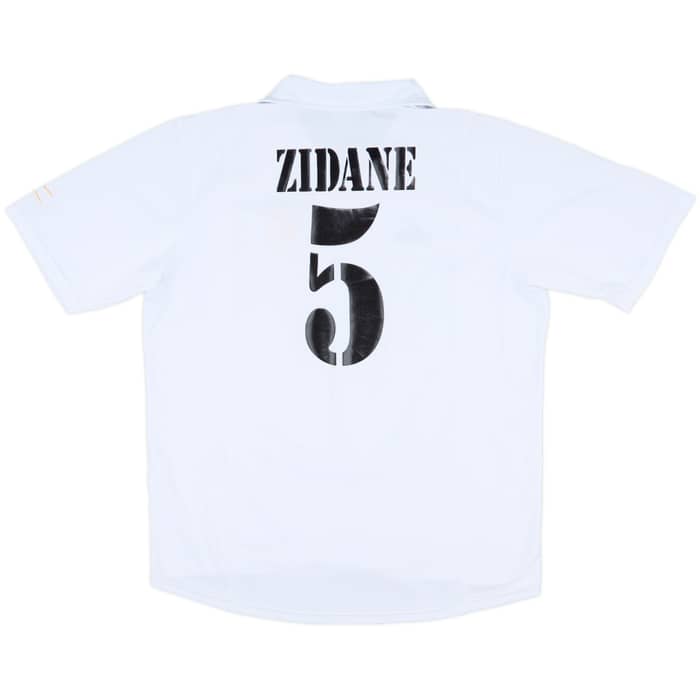 2002-03 Real Madrid Centenary Home Shirt Zidane #5 - 6/10 - (XL)