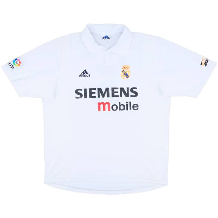2002-03 Real Madrid Centenary Home Shirt Zidane #5 - 6/10 - (XL)