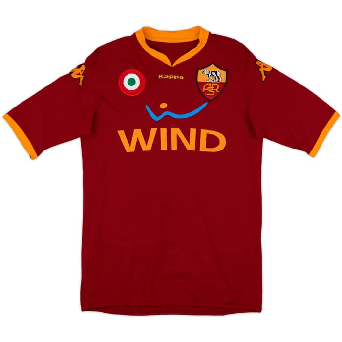 2007-08 Roma Home Shirt Totti #10 - 8/10 - (L)