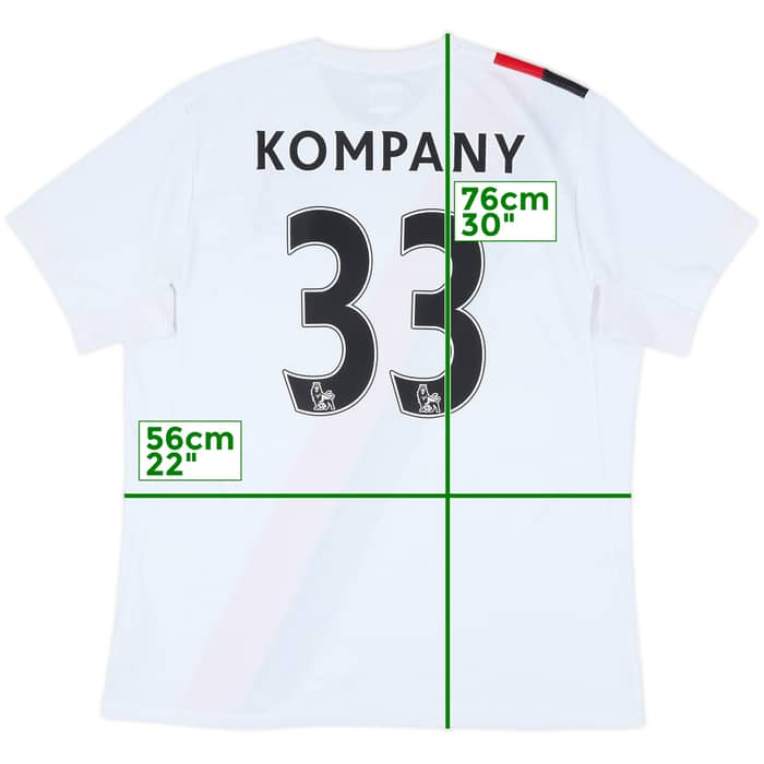 2009-11 Manchester City Third Shirt Kompany #33 - 8/10 - (L)