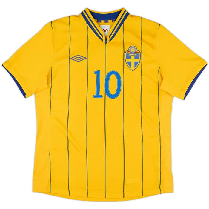 2012-13 Sweden Home Shirt Ibrahimovic #10 - 7/10 - (M)