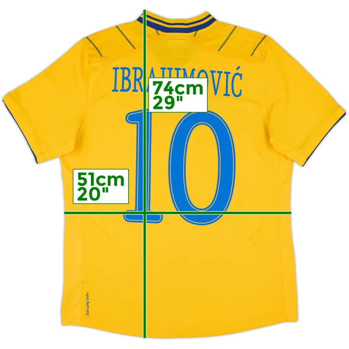 2012-13 Sweden Home Shirt Ibrahimovic #10 - 7/10 - (M)