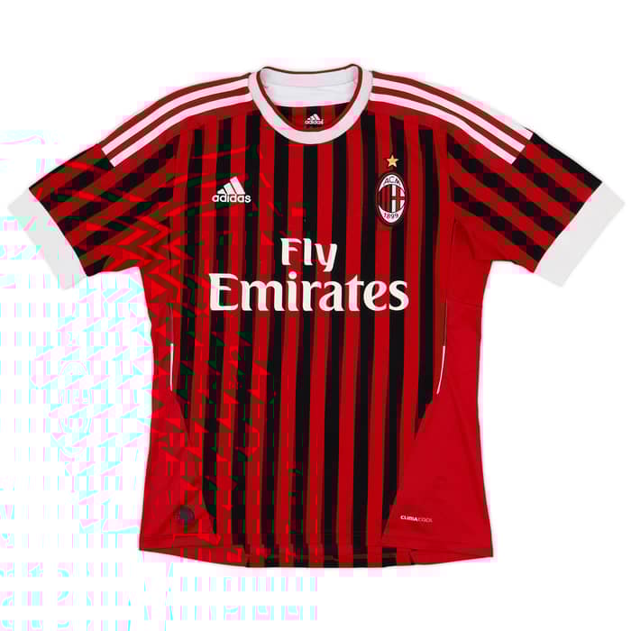 2011-12 AC Milan Home Shirt - 7/10 - (S)