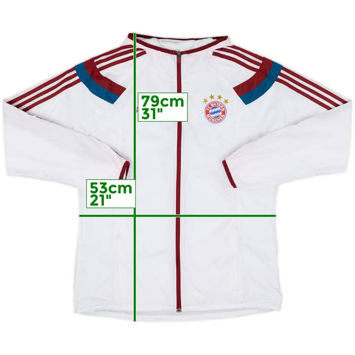 2014-15 Bayern Munich adidas Hooded Track Jacket - 5/10 - (L)