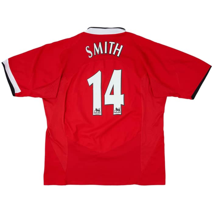 2004-06 Manchester United Home Shirt Smith #14 - 5/10 - (XL)