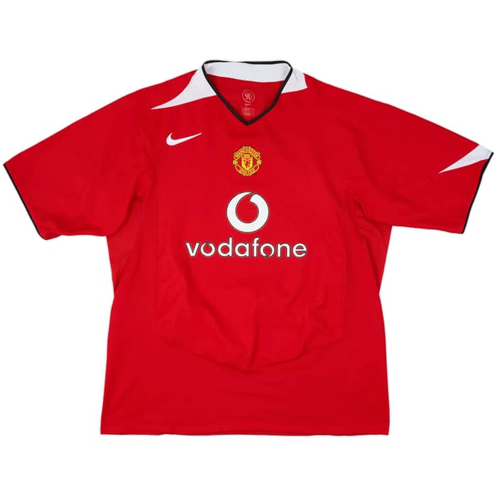 2004-06 Manchester United Home Shirt Smith #14 - 5/10 - (XL)