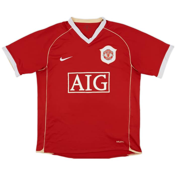 2006-07 Manchester United Home Shirt Solskjaer #20 - 6/10 - (L)