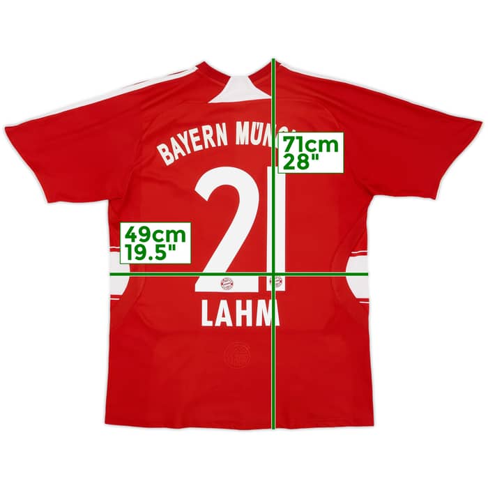 2008-09 Bayern Munich Home Shirt Lahm #21 - 7/10 - (XL.Boys)