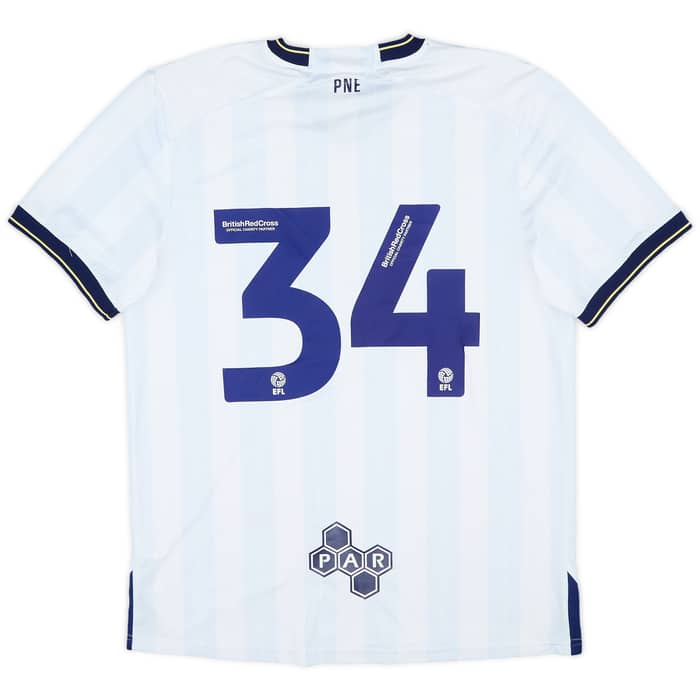 2023-24 Preston North End Match Issue Home Shirt #34