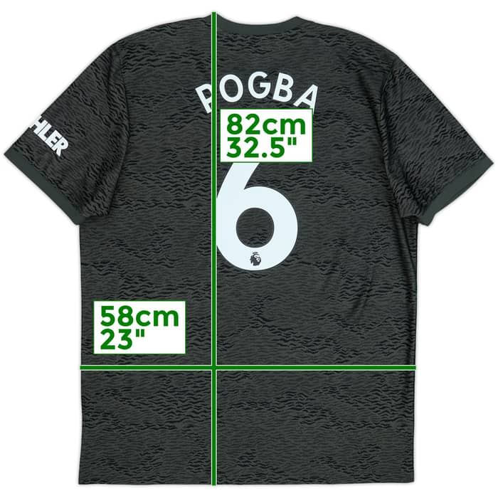 Camiseta de visitante del Manchester United 2020-21 Pogba #6 - 6/10 - (XL)
