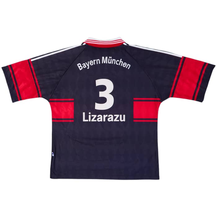 1997-99 Bayern Munich Home Shirt Lizarazu #3 - 8/10 - (XL)