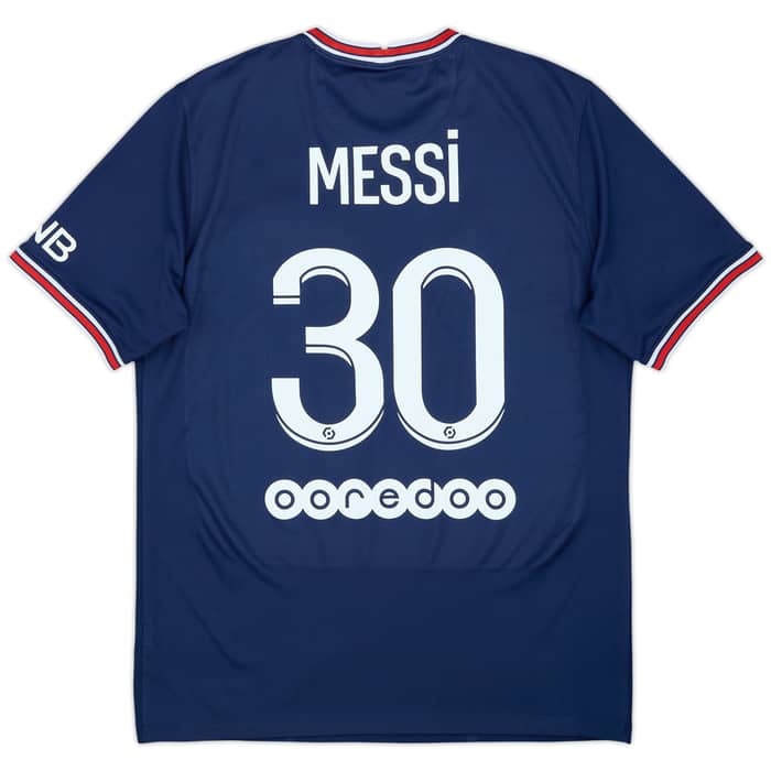 2021-22 Paris Saint-Germain Home Shirt Messi #30 - 6/10 - (M)