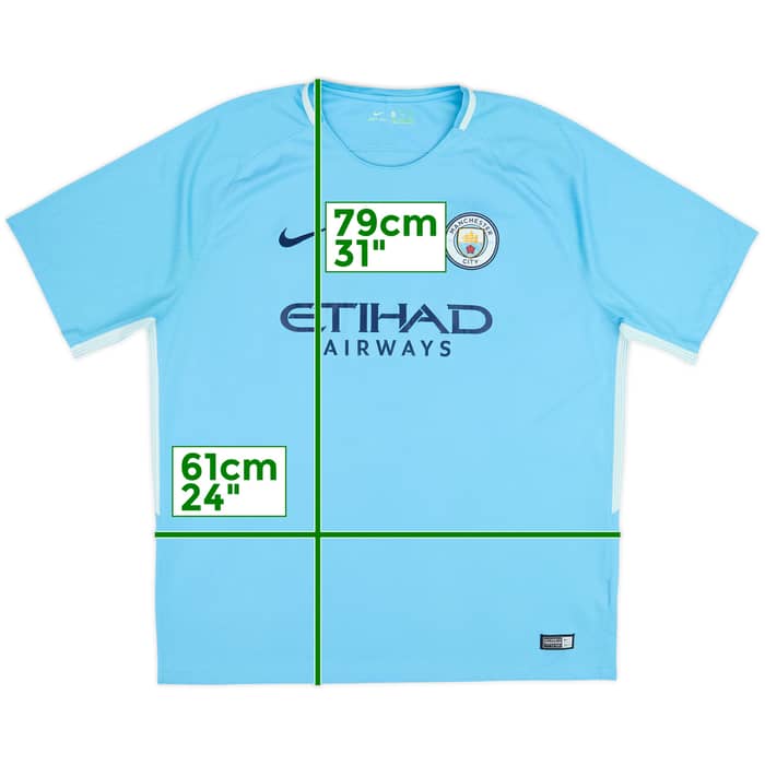 2017-18 Manchester City Home Shirt - 5/10 - (XXL)